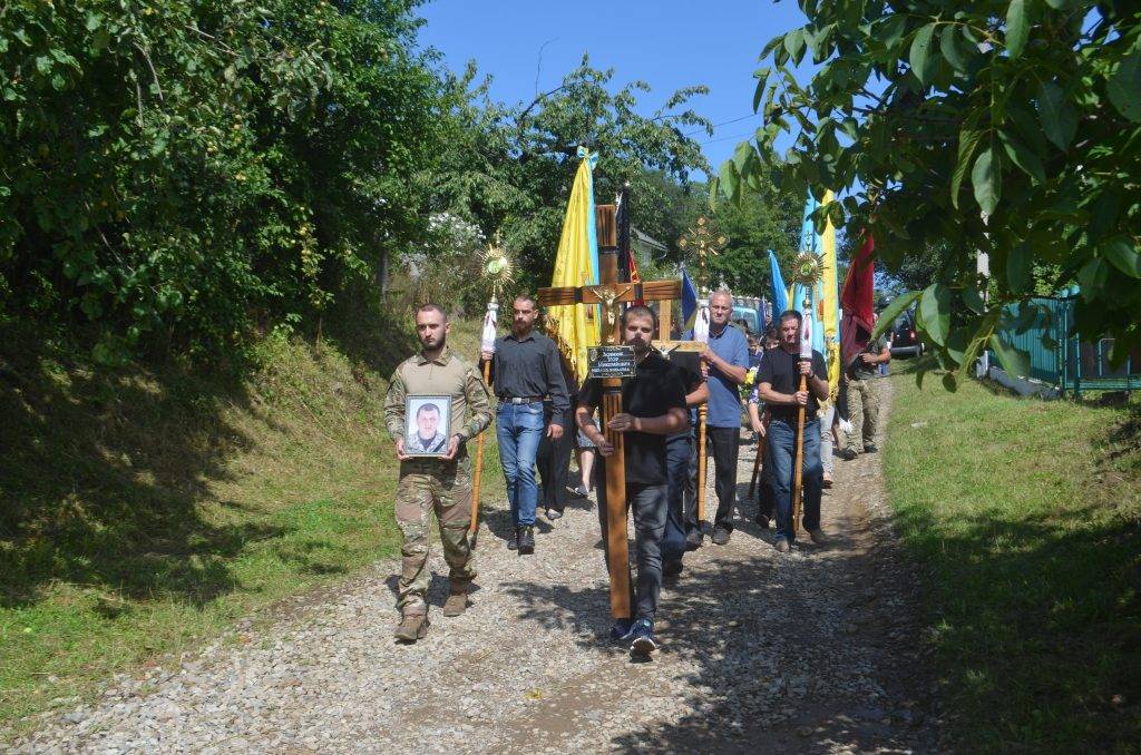 У Галицькій громаді провели в останню путь полеглого героя Ігоря Вознюка