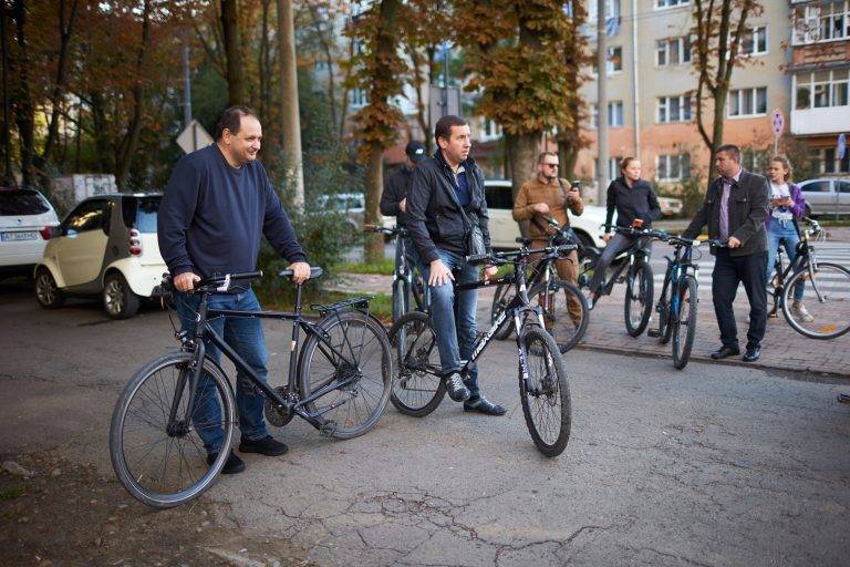 Франківська влада провела традиційну велоінспекцію містом