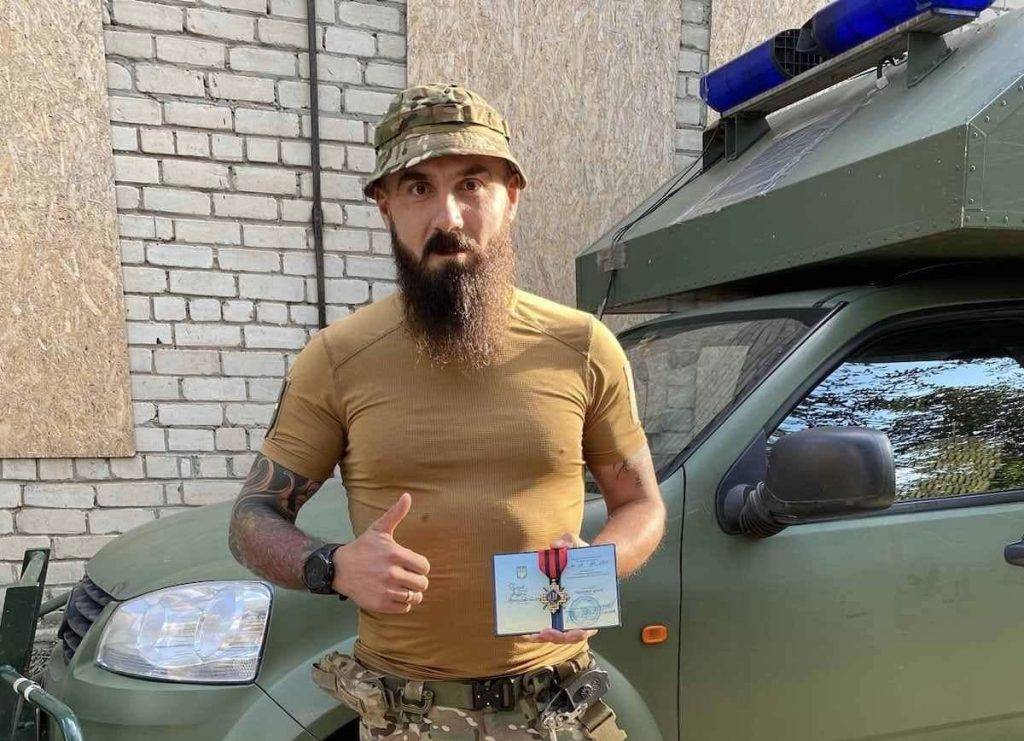 Захисник Андрій Гусак з Франківщини відзначений високою державною нагородою від Залужного