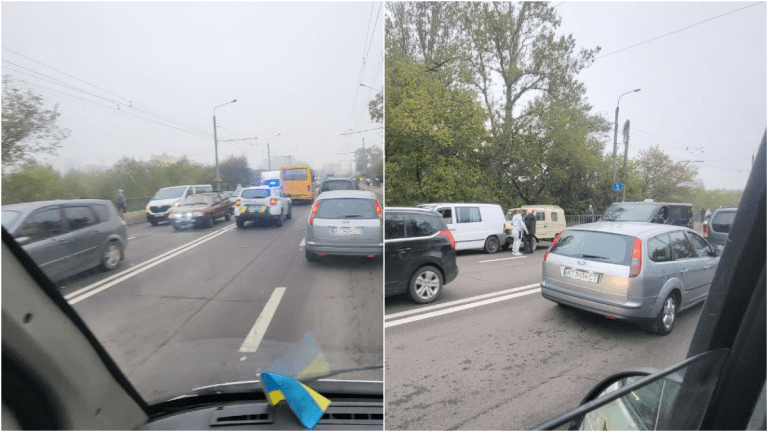 Дві ДТП паралізували рух на Пасічну. ФОТО