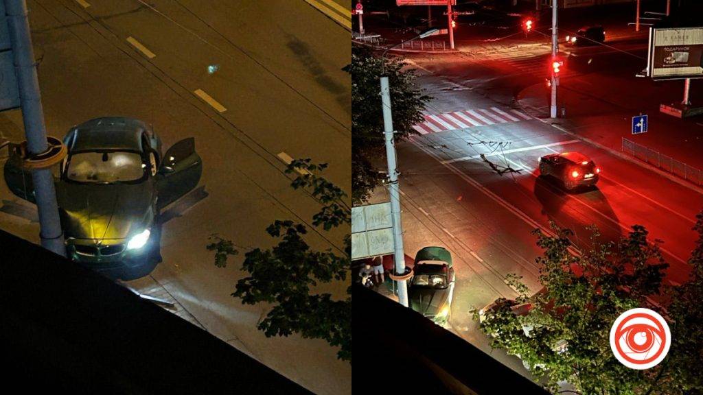 У Франківську водій BMW не впорався з керування і влетів в електроопору,дтп у франківську,патрульна поліція івано-франківськ