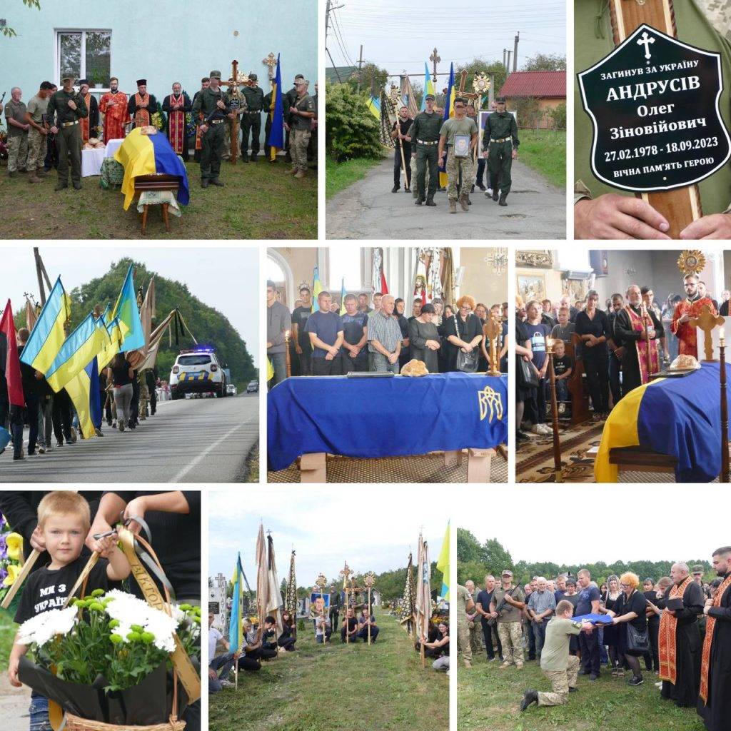На Калущині попрощались із загиблим Героєм Олегом Андрусівим. ФОТО