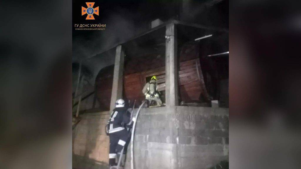 В селі Поляниця горіла сауна. ФОТО