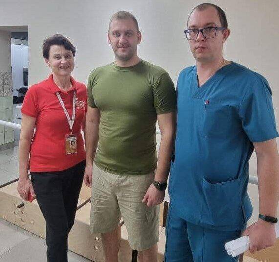 Доброволець з Латвії успішно пройшов реабілітацію в Івано-Франківській ЦМКЛ