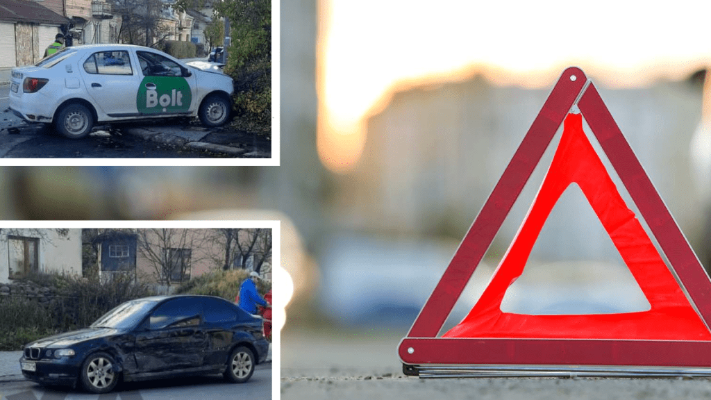 У Франківську трапилась ДТП за участі таксі. ФОТО