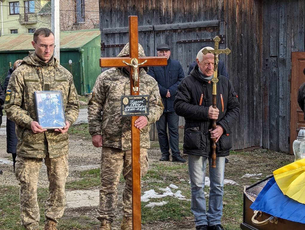 У Болехові поховали захисника Євгена Бодлака