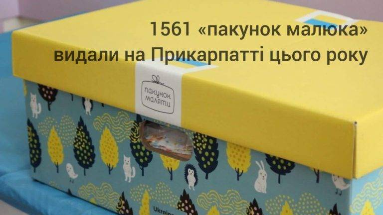 Цьогоріч на Прикарпатті вручили понад півтора тисячі "пакунків малюка"