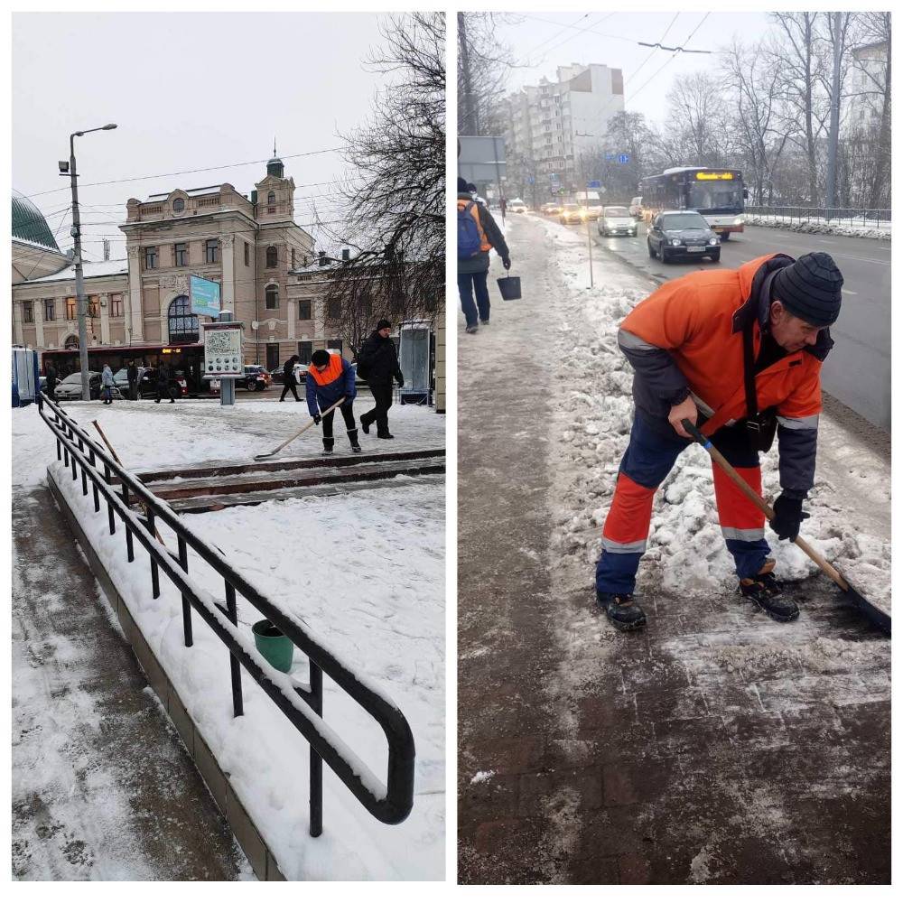 "Працюють нон-стоп": головний комунальник розповів про розчищення Франківська від снігу та льоду