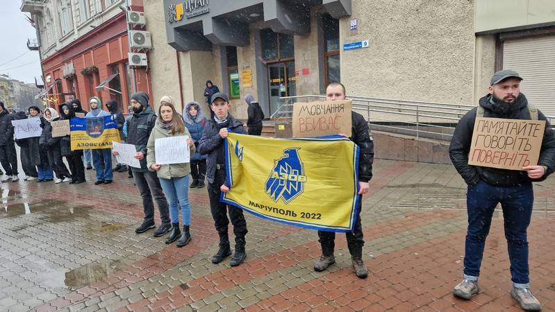 У Франківську відбулася мирна акція на підтримку військовополонених