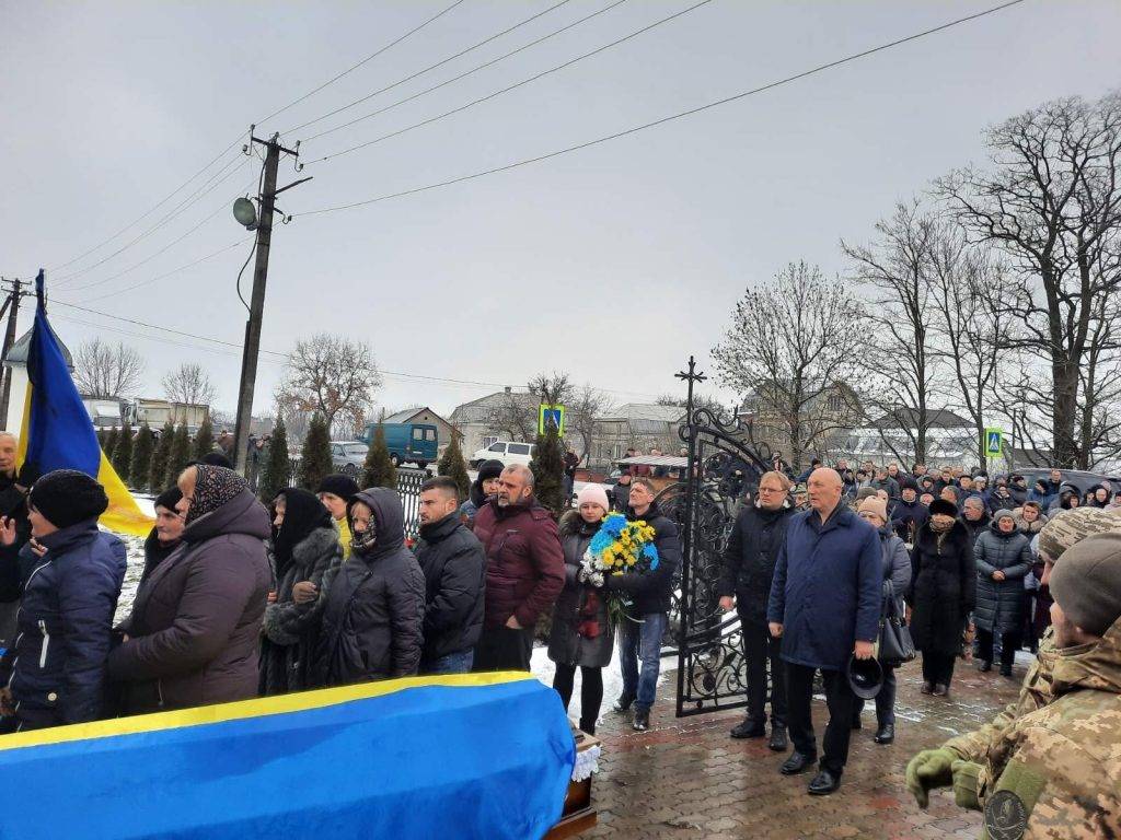 У Бурштинській громаді відбувся чин похорону загиблого Героя Володимира Рибака