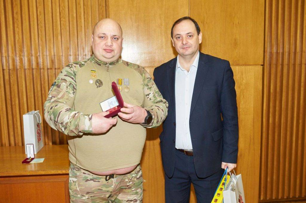 Захисника з Івано-Франківська Сергія Мерінова відзначили “Золотим Хрестом”