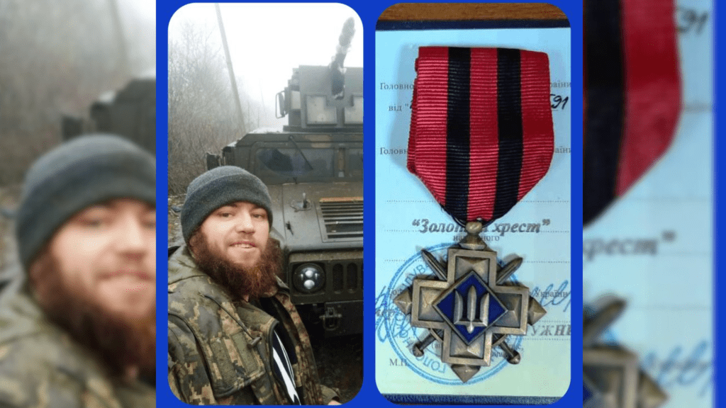 Воїна з Тлумача Кучера Миколу нагородили почесним нагрудним знаком