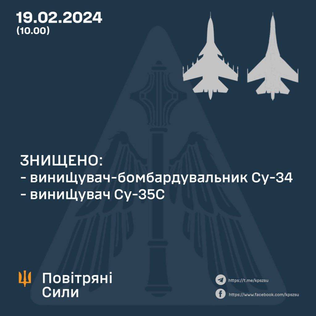 ЗСУ збили ще два російські літаки на сході