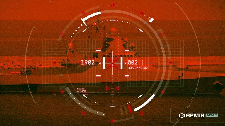 У Чорному морі українські морські дрони знищили російський корабель