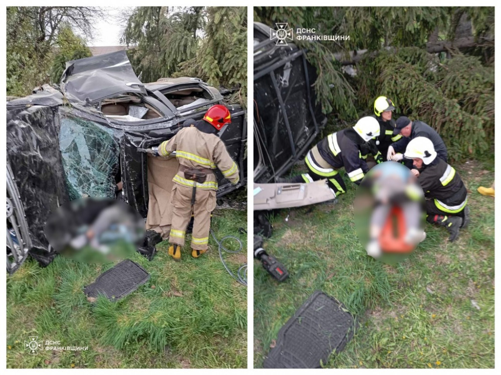 З понівеченого авто деблокували людину: в ДТП на Прикарпатті є загиблий та травмовані