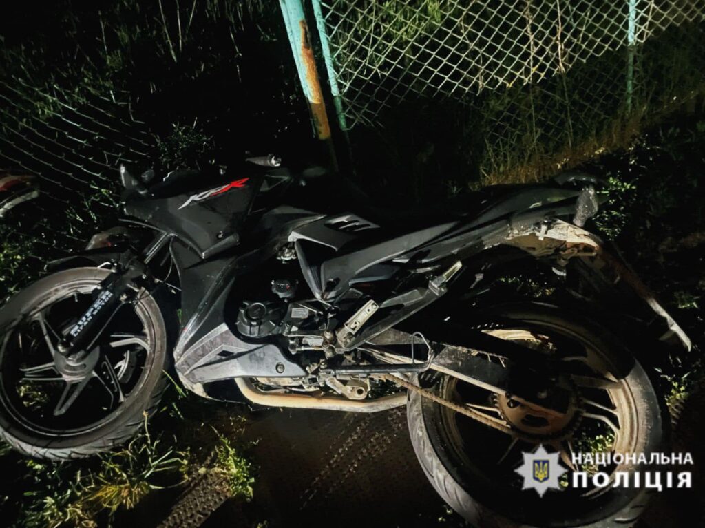 В ДТП на Прикарпатті постраждав 16-річний мотоцикліст. ФОТО
