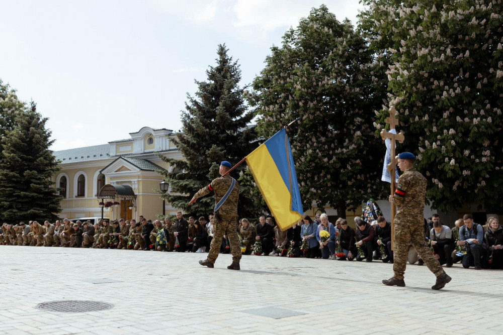 У Києві попрощалися з мужнім воїном із Прикарпаття Василем Полагнюком