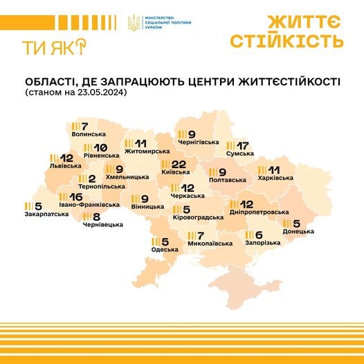 На Прикарпатті вже працює 16 центрів життєстійкості