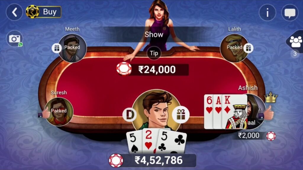 Грати онлайн в Teen Patti: Гра чемпіонів