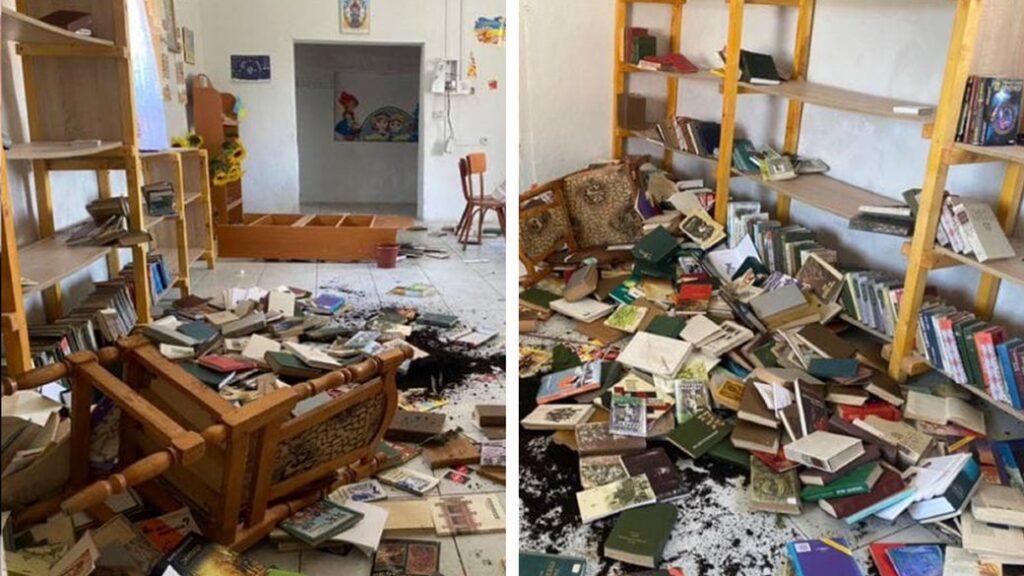 невідомі проникли і пошкодили майно бібіліотеки,У селі Пасічна,керівник сектору комунікації поліції в області Андрій Яцків.