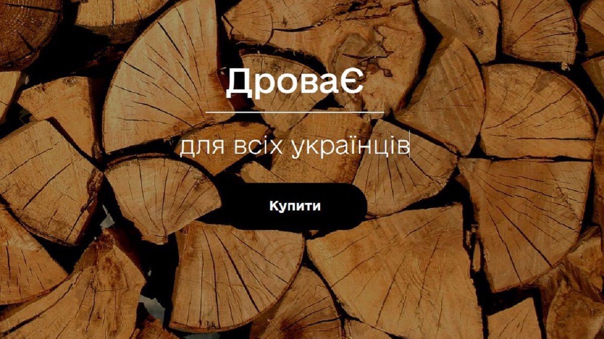 "ДроваЄ": прикарпатці можуть закупити дрова на зиму через спеціалізований сервіс