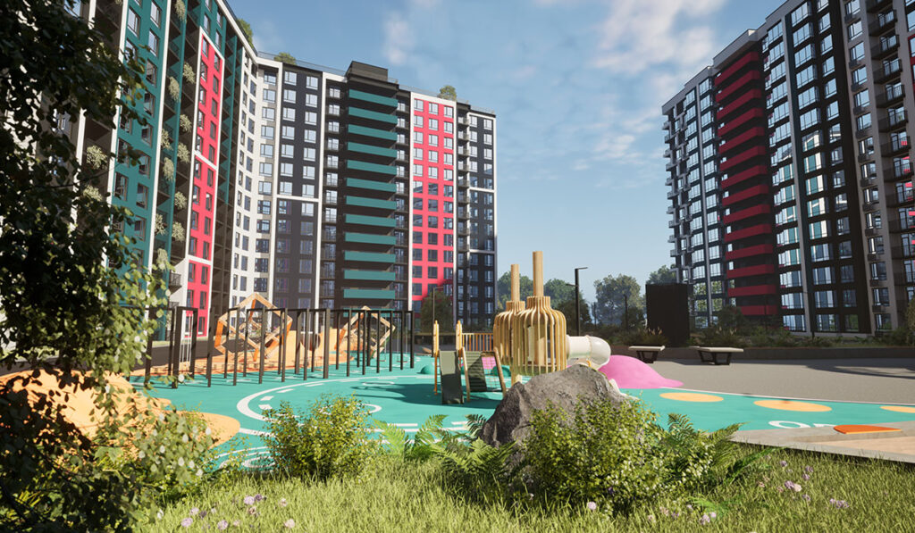 будівництво одного з найбільших житлових комплексів міста,SKYGARDEN,Від котловану до нового прогресивного району,компанія blago