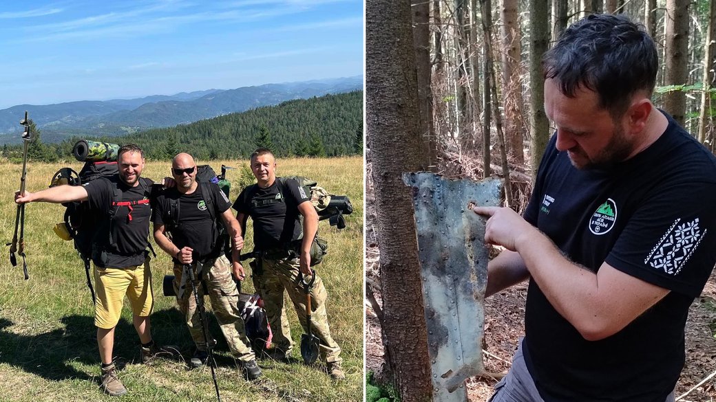 У горах на Прикарпатті знайшли уламки німецького літака