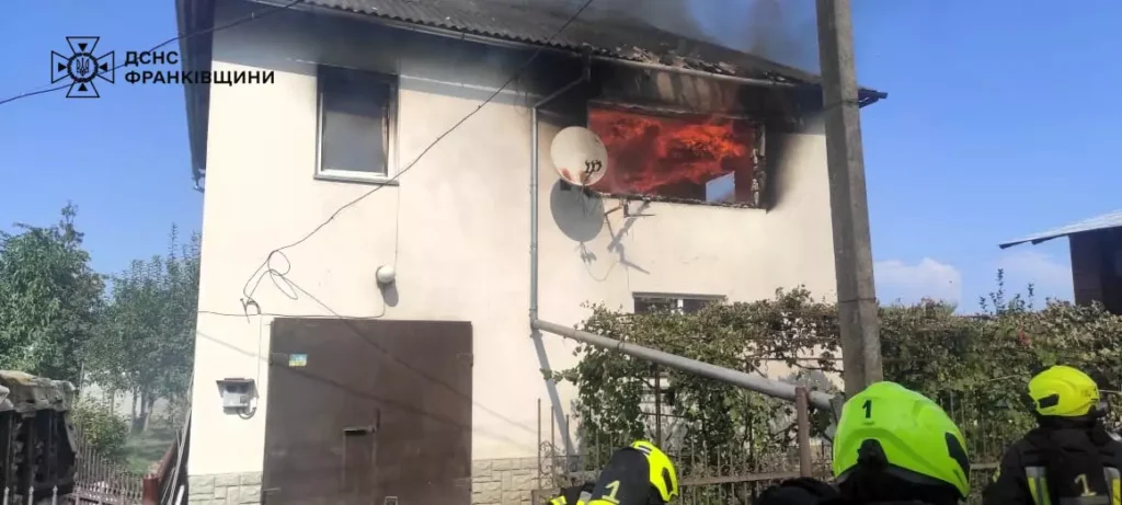 постраждала жінка,На пожежі в Івано-Франківському районі,ГУ ДСНС України в Івано-Франківській області