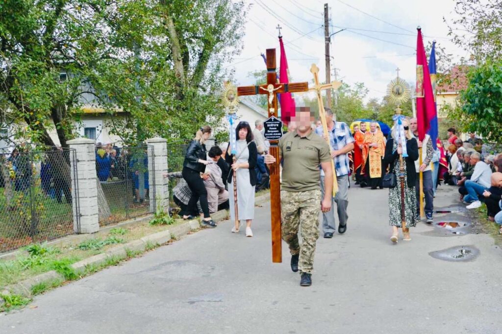 Калуська громада провела в останню путь полеглого захисника Романа Бойчука