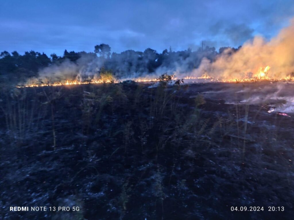 На Богородчанщині за добу рятувальники чотири рази гасили траву