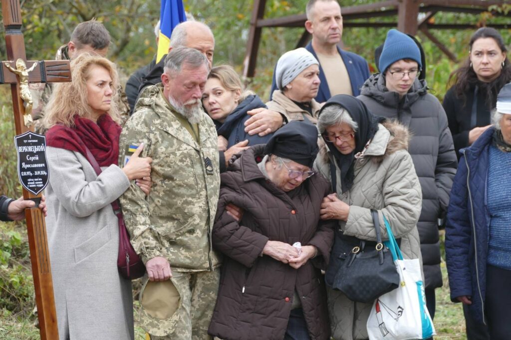 На Калущині провели в останню дорогу воїна Сергія Вербовецького