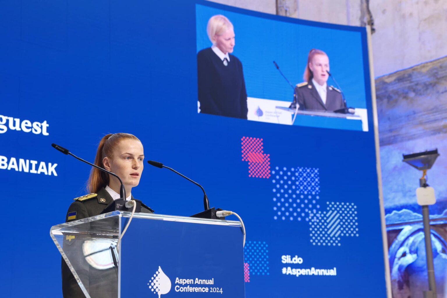 Захисниця з Івано-Франківська Оксана Рубаняк,взяла участь у міжнародному форумі,Aspen Annual Conference 2024,Назарій Кішак