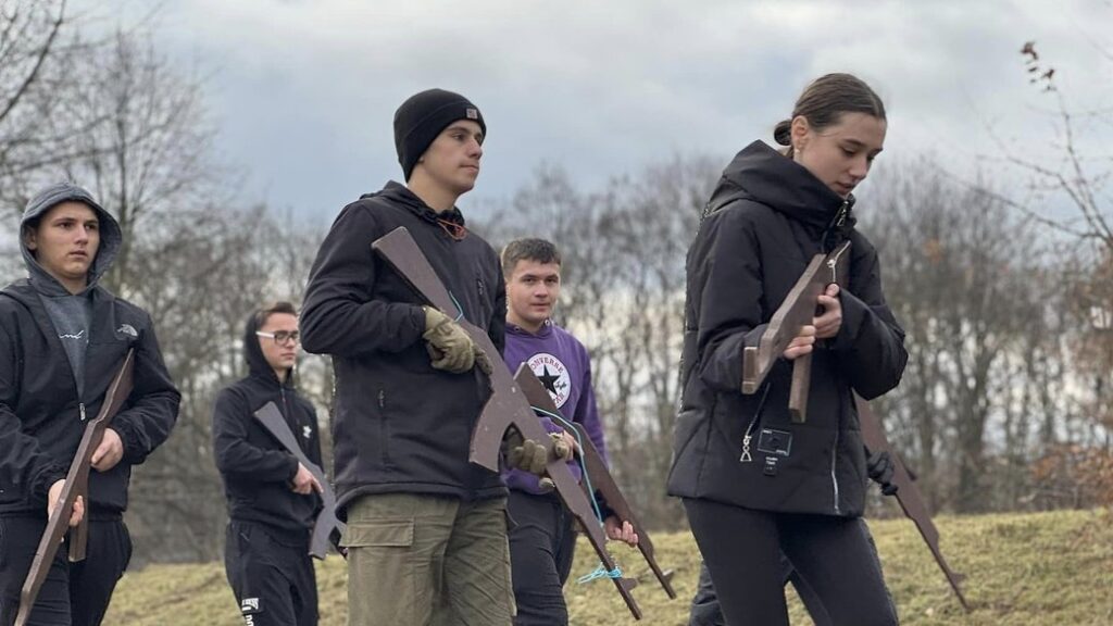 До 106 річниці створення ЗУНР,військово-патріотичний вишкіл молоді,У селі Лісний Хлібичин Отинійської громади