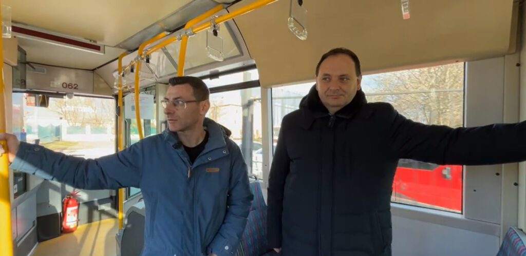 Завтра на дороги Франківська виїжджає новий тролейбус,Руслан Марцінків