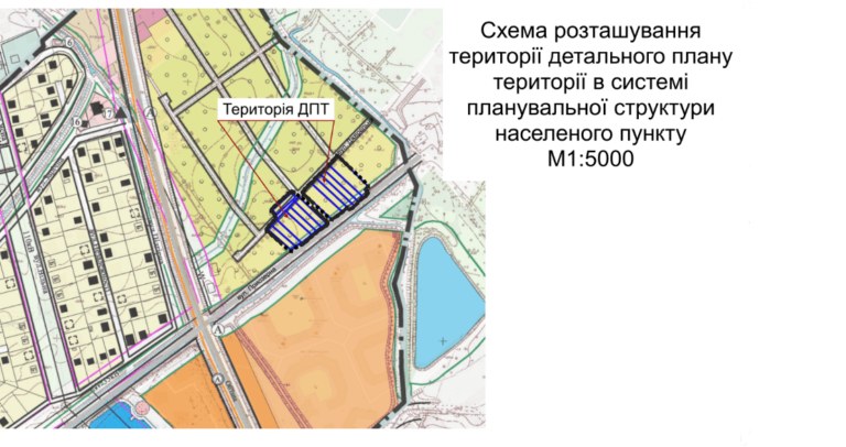 Карта розташування території ДПТ M1:5000