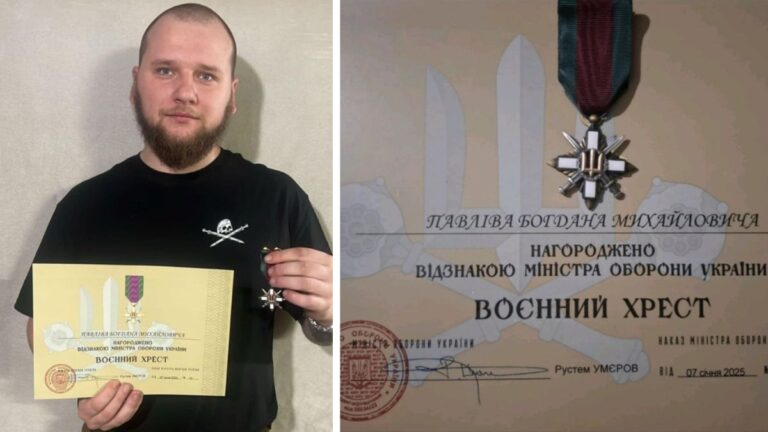 Молодий військовий з Рожнятівщини отримав п’яту нагороду за час служби в ЗСУ