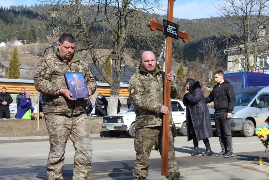 Вшанування пам'яті загиблого українського військового