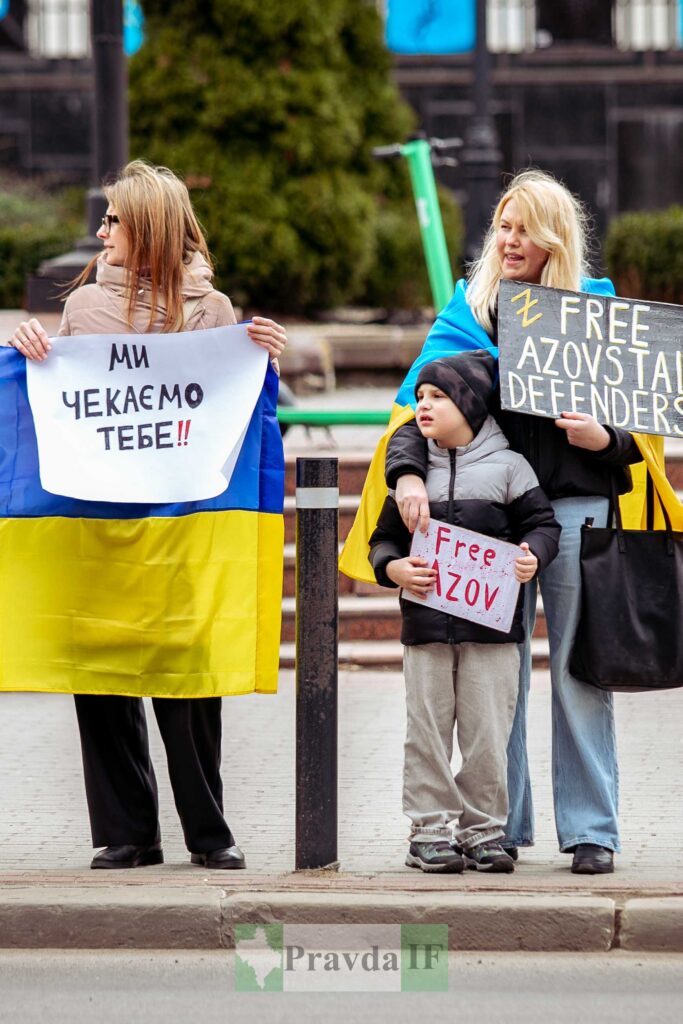 Протест за звільнення захисників Азовсталі, Україна.