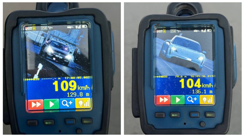 Зображення спідометра: машина перевищує швидкість.