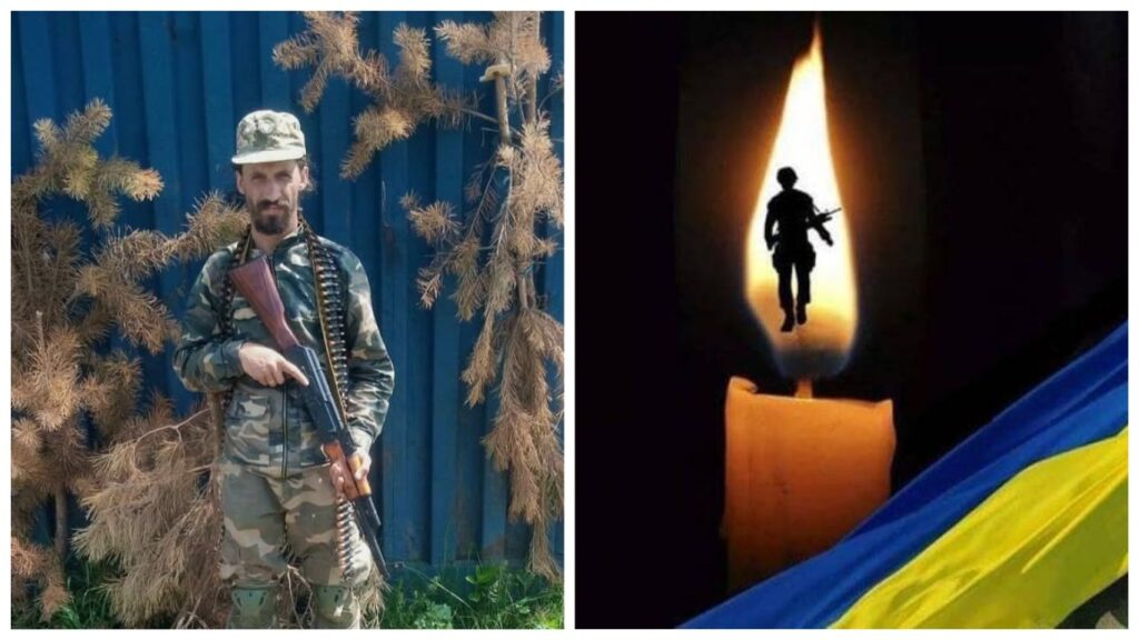 Військовий з автоматом та свічка з фігурою