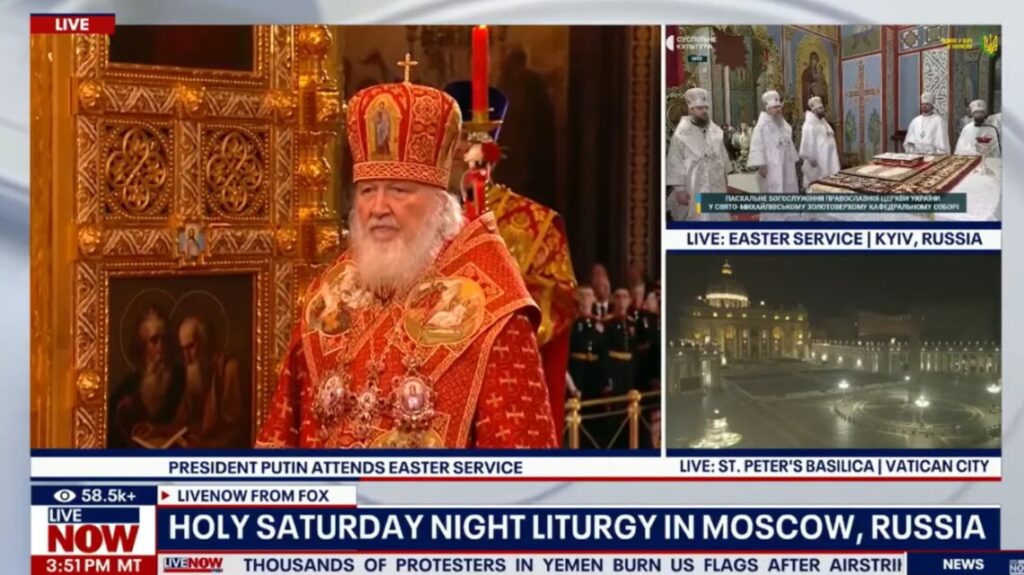 Fox News позначив Київ російським містом під час трансляції Великодніх богослужінь. ФОТО