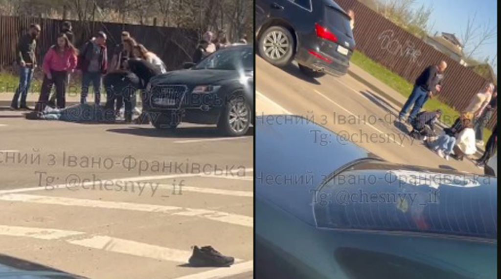 У Франківську на переході водійка Ауді збила двох дітей ФОТО/ВІДЕО