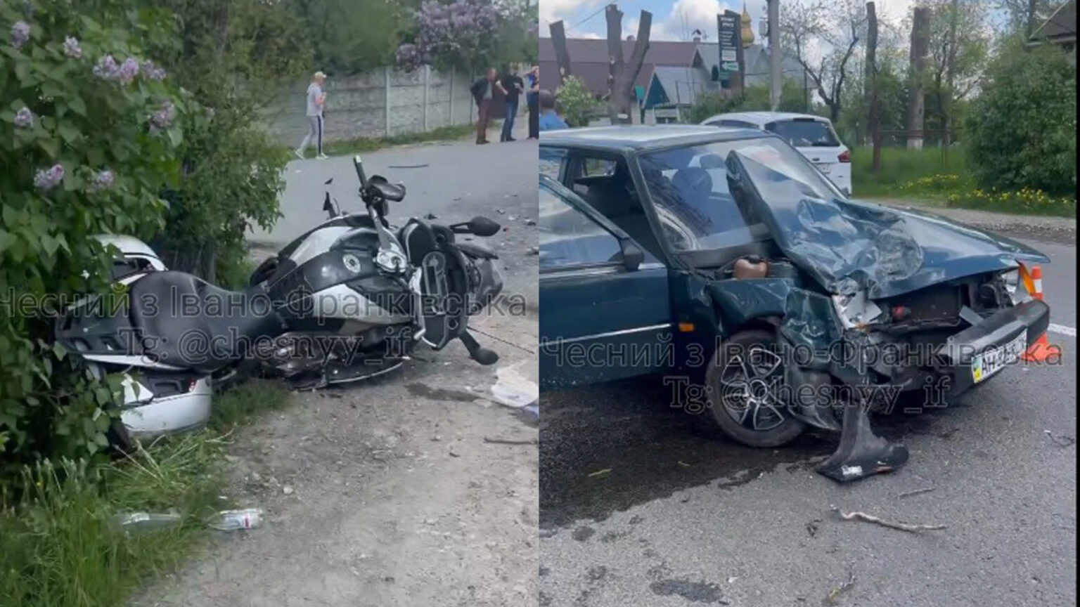 У Делятині 76-річний водій "Славути" врізався у мотоцикл, є постраждалий ФОТО/ВІДЕО