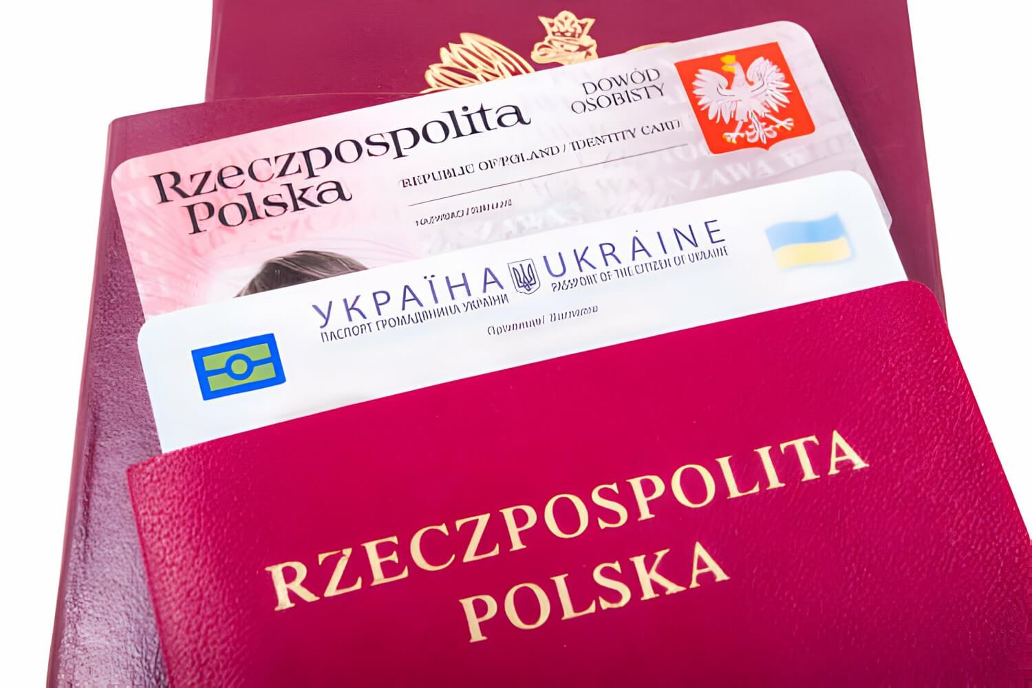 Оформлення карти побиту Польщі для Українців