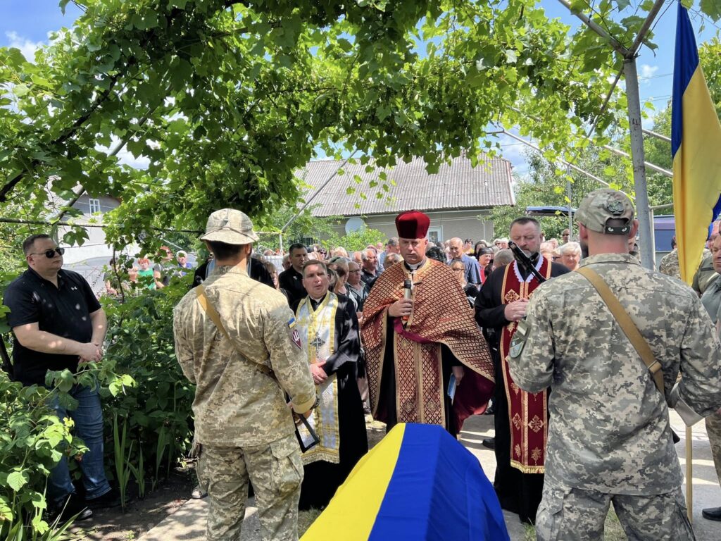Церемонія прощання з українським військовим