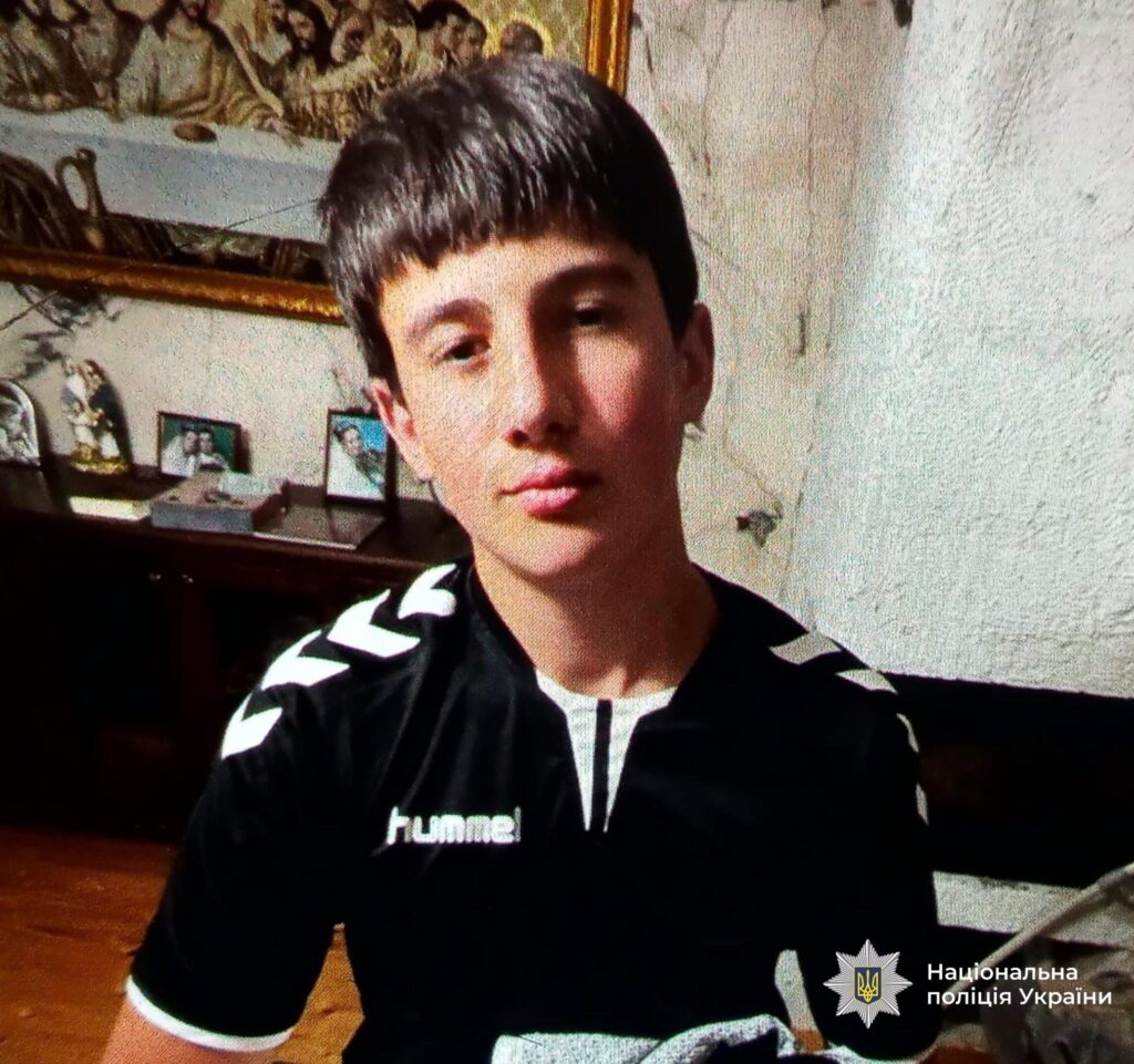 Хлопець у чорній футболці, портрет, український інтер'єр