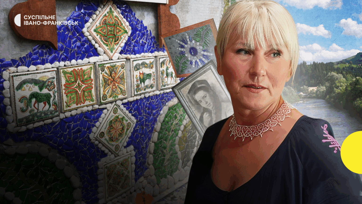 "Мені мармурів не треба": як Оксана Сусяк з Верховини оздоблює оселю річковим камінням, керамікою і розбитим посудом