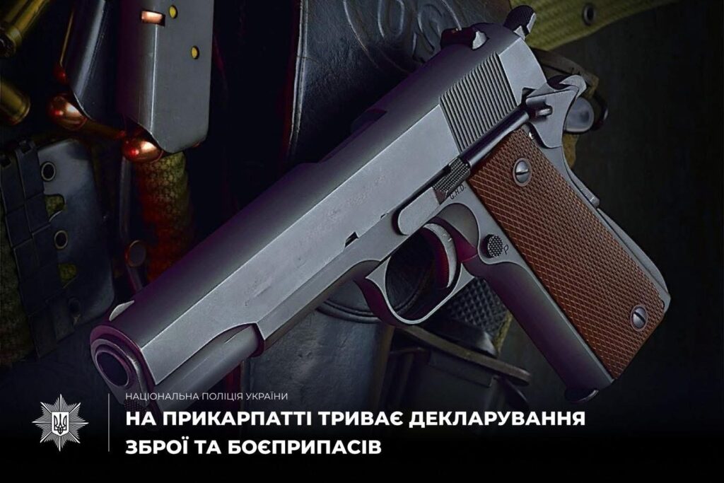 6200 набоїв та 140 одиниць зброї задекларували за сім місяців на Прикарпатті