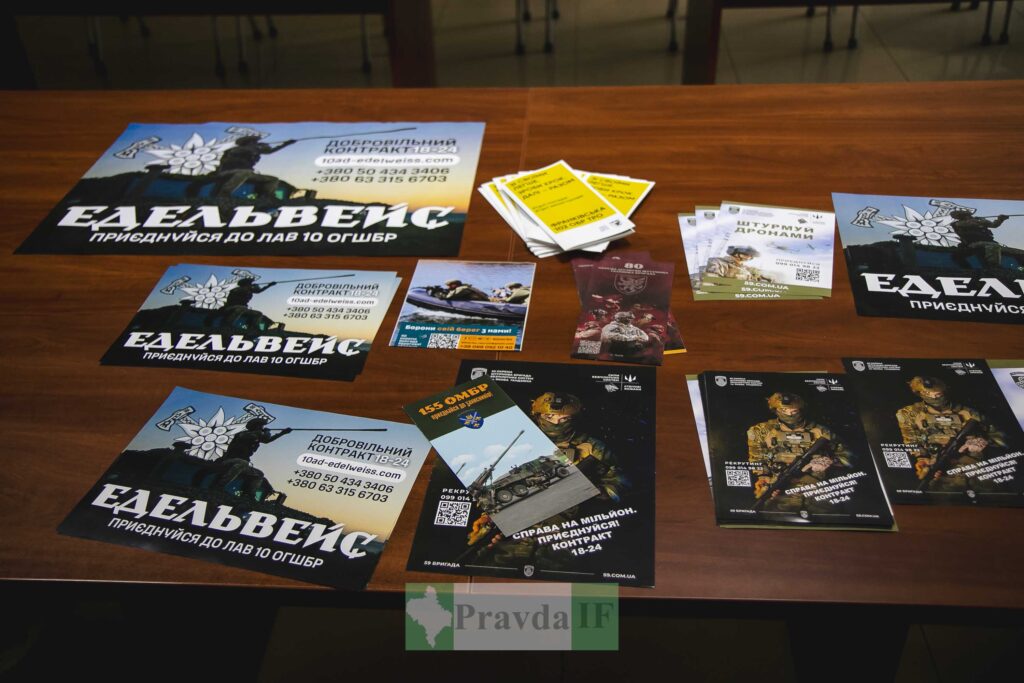 Рекламні листівки на столі в офісі