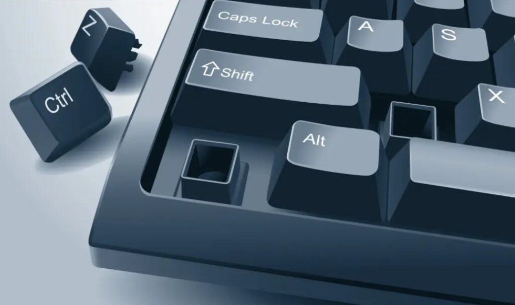Клавіатура з відсутніми клавішами Ctrl і Alt